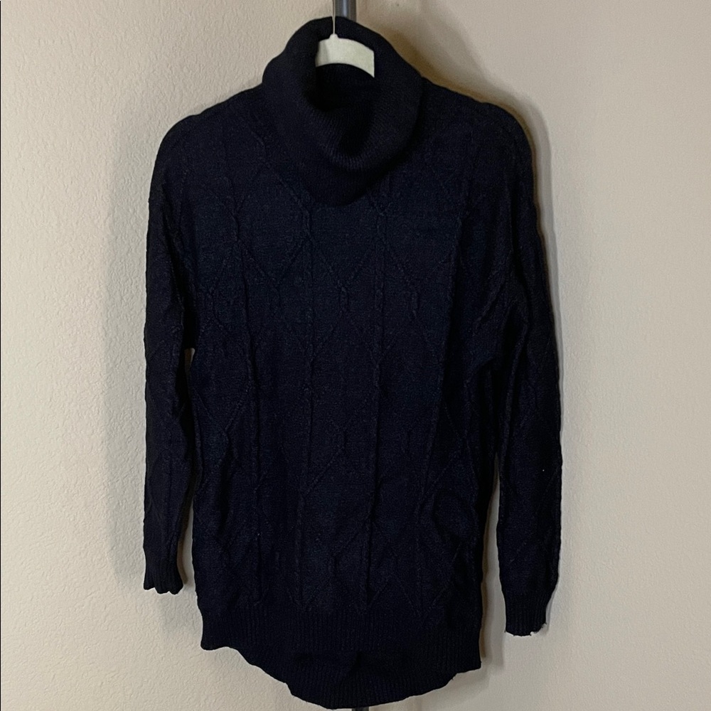 Tristan Black Cowl Neck Sweater